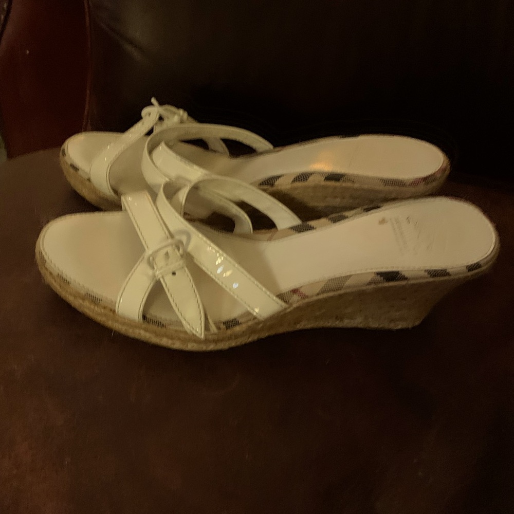 Burberry wedge sandals